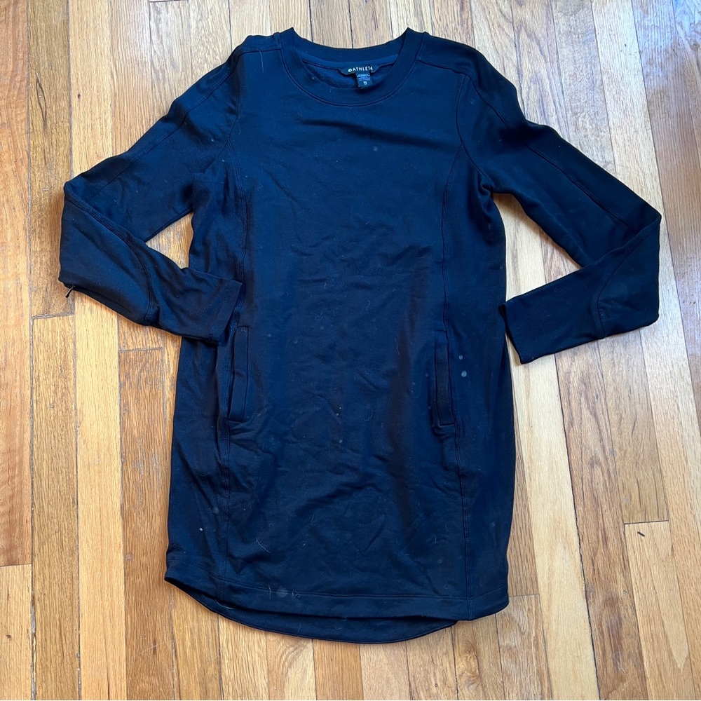Black athleta sweater dress
